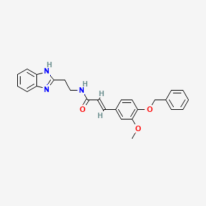 N-[2-(1H-benzimidazol-2-yl)ethyl]-3-[4-(benzyloxy)-3-methoxyphenyl]acrylamide