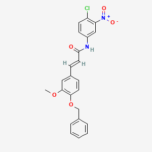 3-[4-(benzyloxy)-3-methoxyphenyl]-N-(4-chloro-3-nitrophenyl)acrylamide