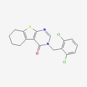 molecular formula C17H14Cl2N2OS B3477054 3-(2,6-dichlorobenzyl)-5,6,7,8-tetrahydro[1]benzothieno[2,3-d]pyrimidin-4(3H)-one 