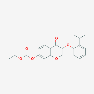 ethyl 3-(2-isopropylphenoxy)-4-oxo-4H-chromen-7-yl carbonate