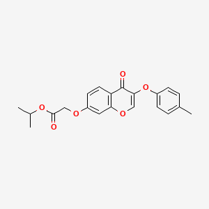 isopropyl {[3-(4-methylphenoxy)-4-oxo-4H-chromen-7-yl]oxy}acetate