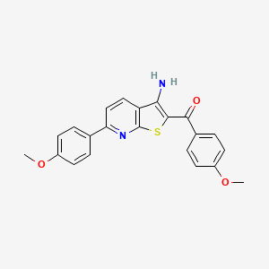 [3-amino-6-(4-methoxyphenyl)thieno[2,3-b]pyridin-2-yl](4-methoxyphenyl)methanone