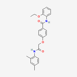 4-{2-[(2,4-dimethylphenyl)amino]-2-oxoethoxy}-N-(2-ethoxyphenyl)benzamide