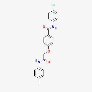 N-(4-chlorophenyl)-4-{2-[(4-methylphenyl)amino]-2-oxoethoxy}benzamide