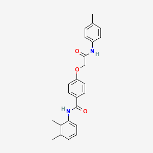 molecular formula C24H24N2O3 B3477156 N-(2,3-dimethylphenyl)-4-{2-[(4-methylphenyl)amino]-2-oxoethoxy}benzamide 