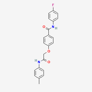 N-(4-fluorophenyl)-4-{2-[(4-methylphenyl)amino]-2-oxoethoxy}benzamide
