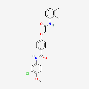 N-(3-chloro-4-methoxyphenyl)-4-{2-[(2,3-dimethylphenyl)amino]-2-oxoethoxy}benzamide