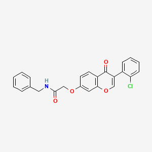 N-benzyl-2-{[3-(2-chlorophenyl)-4-oxo-4H-chromen-7-yl]oxy}acetamide