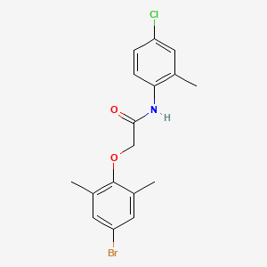2-(4-bromo-2,6-dimethylphenoxy)-N-(4-chloro-2-methylphenyl)acetamide