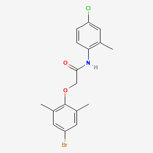 molecular formula C17H17BrClNO2 B3477281 2-(4-bromo-2,6-dimethylphenoxy)-N-(4-chloro-2-methylphenyl)acetamide 