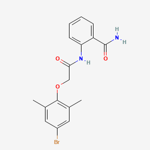2-{[(4-bromo-2,6-dimethylphenoxy)acetyl]amino}benzamide