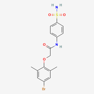 N-[4-(aminosulfonyl)phenyl]-2-(4-bromo-2,6-dimethylphenoxy)acetamide