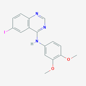 N-(3,4-dimethoxyphenyl)-6-iodo-4-quinazolinamine