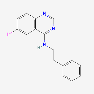 molecular formula C16H14IN3 B3477331 6-iodo-N-(2-phenylethyl)-4-quinazolinamine 
