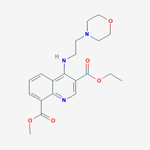 3-ethyl 8-methyl 4-{[2-(4-morpholinyl)ethyl]amino}-3,8-quinolinedicarboxylate