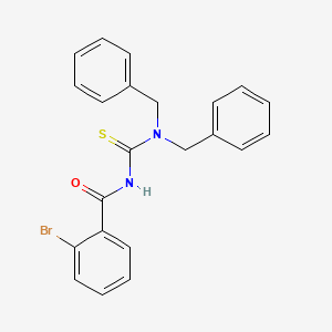molecular formula C22H19BrN2OS B3477365 2-bromo-N-[(dibenzylamino)carbonothioyl]benzamide 