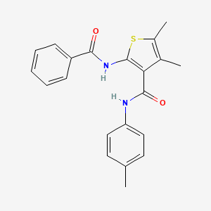 2-(benzoylamino)-4,5-dimethyl-N-(4-methylphenyl)-3-thiophenecarboxamide