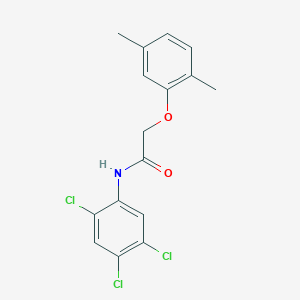 molecular formula C16H14Cl3NO2 B3477400 2-(2,5-dimethylphenoxy)-N-(2,4,5-trichlorophenyl)acetamide 