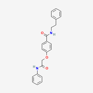 4-(2-anilino-2-oxoethoxy)-N-(2-phenylethyl)benzamide