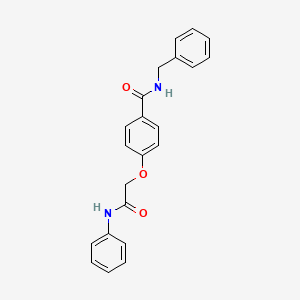 molecular formula C22H20N2O3 B3477420 4-(2-anilino-2-oxoethoxy)-N-benzylbenzamide 