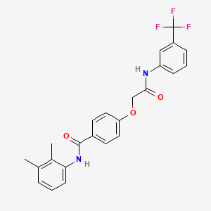 N-(2,3-dimethylphenyl)-4-(2-oxo-2-{[3-(trifluoromethyl)phenyl]amino}ethoxy)benzamide