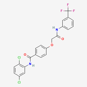 N-(2,5-dichlorophenyl)-4-(2-oxo-2-{[3-(trifluoromethyl)phenyl]amino}ethoxy)benzamide
