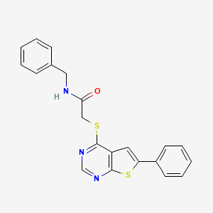 N-benzyl-2-[(6-phenylthieno[2,3-d]pyrimidin-4-yl)thio]acetamide