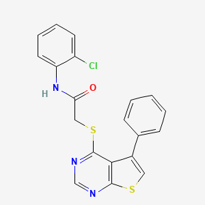 N-(2-chlorophenyl)-2-[(5-phenylthieno[2,3-d]pyrimidin-4-yl)thio]acetamide