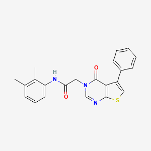 molecular formula C22H19N3O2S B3477586 N-(2,3-dimethylphenyl)-2-(4-oxo-5-phenylthieno[2,3-d]pyrimidin-3(4H)-yl)acetamide 