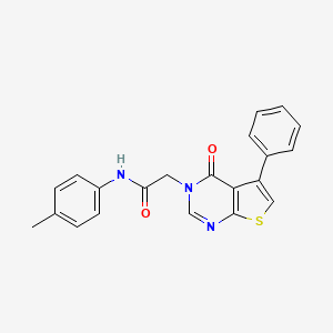 N-(4-methylphenyl)-2-(4-oxo-5-phenylthieno[2,3-d]pyrimidin-3(4H)-yl)acetamide