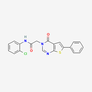 N-(2-chlorophenyl)-2-(4-oxo-6-phenylthieno[2,3-d]pyrimidin-3(4H)-yl)acetamide