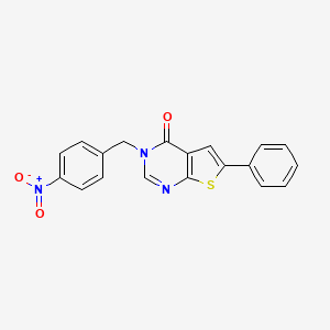 3-(4-nitrobenzyl)-6-phenylthieno[2,3-d]pyrimidin-4(3H)-one