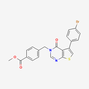 methyl 4-{[5-(4-bromophenyl)-4-oxothieno[2,3-d]pyrimidin-3(4H)-yl]methyl}benzoate