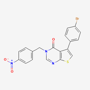 molecular formula C19H12BrN3O3S B3477637 5-(4-bromophenyl)-3-(4-nitrobenzyl)thieno[2,3-d]pyrimidin-4(3H)-one 