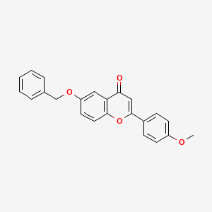 molecular formula C23H18O4 B3477689 6-(benzyloxy)-2-(4-methoxyphenyl)-4H-chromen-4-one 