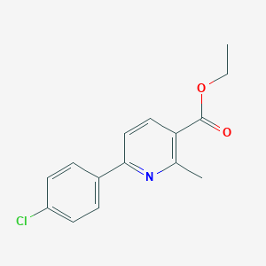 molecular formula C15H14ClNO2 B034777 6-(4-氯苯基)-2-甲基吡啶-3-羧酸乙酯 CAS No. 108715-11-3