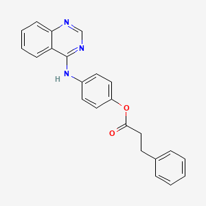 4-(4-quinazolinylamino)phenyl 3-phenylpropanoate