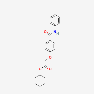 cyclohexyl (4-{[(4-methylphenyl)amino]carbonyl}phenoxy)acetate