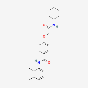 molecular formula C23H28N2O3 B3477784 4-[2-(cyclohexylamino)-2-oxoethoxy]-N-(2,3-dimethylphenyl)benzamide 