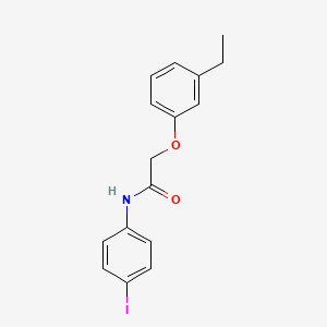 molecular formula C16H16INO2 B3477814 2-(3-ethylphenoxy)-N-(4-iodophenyl)acetamide 