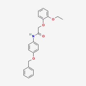 N-[4-(benzyloxy)phenyl]-2-(2-ethoxyphenoxy)acetamide