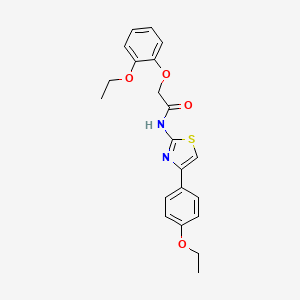 2-(2-ethoxyphenoxy)-N-[4-(4-ethoxyphenyl)-1,3-thiazol-2-yl]acetamide