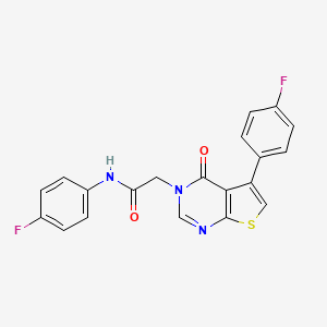 N-(4-fluorophenyl)-2-[5-(4-fluorophenyl)-4-oxothieno[2,3-d]pyrimidin-3(4H)-yl]acetamide