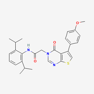 molecular formula C27H29N3O3S B3477905 N-(2,6-diisopropylphenyl)-2-[5-(4-methoxyphenyl)-4-oxothieno[2,3-d]pyrimidin-3(4H)-yl]acetamide 