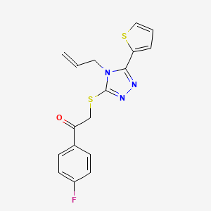 2-{[4-allyl-5-(2-thienyl)-4H-1,2,4-triazol-3-yl]thio}-1-(4-fluorophenyl)ethanone