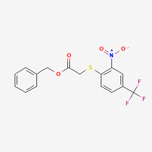 benzyl {[2-nitro-4-(trifluoromethyl)phenyl]thio}acetate
