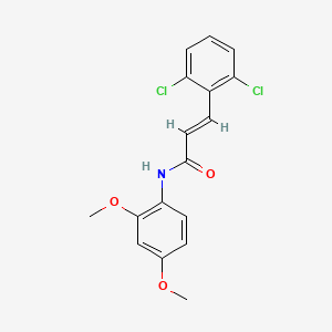 molecular formula C17H15Cl2NO3 B3477962 3-(2,6-dichlorophenyl)-N-(2,4-dimethoxyphenyl)acrylamide 