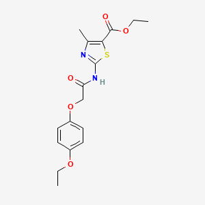 ethyl 2-{[(4-ethoxyphenoxy)acetyl]amino}-4-methyl-1,3-thiazole-5-carboxylate