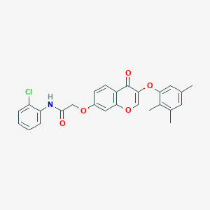 molecular formula C26H22ClNO5 B3478012 N-(2-chlorophenyl)-2-{[4-oxo-3-(2,3,5-trimethylphenoxy)-4H-chromen-7-yl]oxy}acetamide 