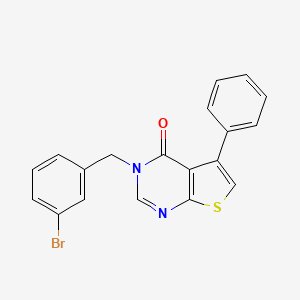 molecular formula C19H13BrN2OS B3478018 3-(3-bromobenzyl)-5-phenylthieno[2,3-d]pyrimidin-4(3H)-one 